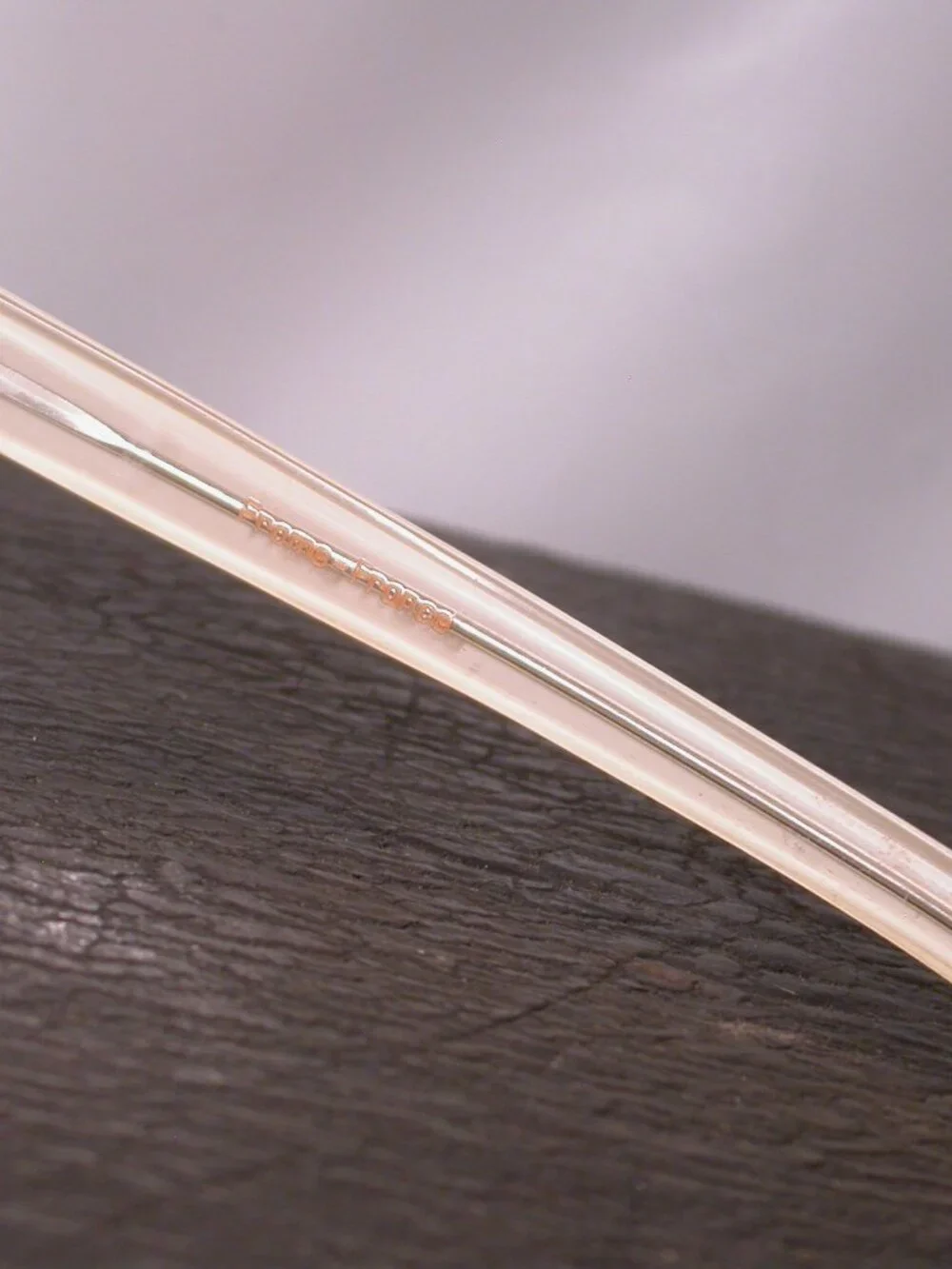 Vintage Soiree Fancy Pearl White Cat Eye Eyeglasses Frames Made In France